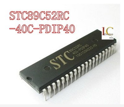 直插全新原装STC89C52RC-40C-PDIP40单片机 高性价比串口编程之选